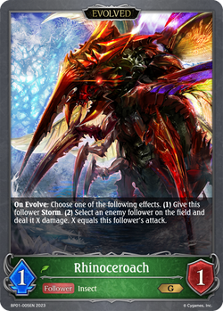 Rhinoceroach (Evolved) - BP01-005EN