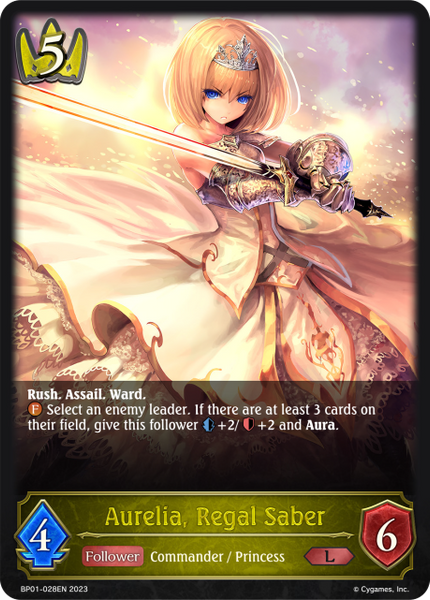 Aurelia, Regal Saber - BP01-028EN