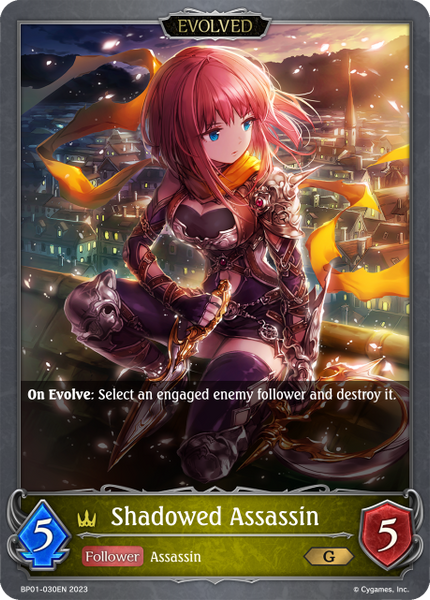Shadowed Assassin (Evolved) - BP01-030EN