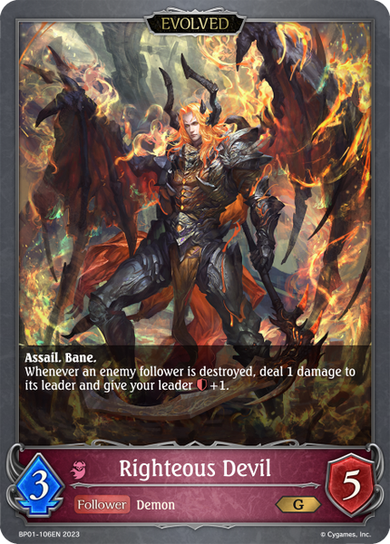 Righteous Devil (Evolved) - BP01-106EN