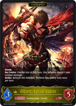 Albert, Levin Saber (Evolved) - BP02-019EN