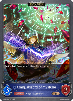 Craig, Wizard of Mysteria (Evolved) - BP02-047EN