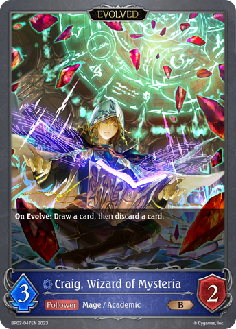 Craig, Wizard of Mysteria (Evolved) - BP02-047EN