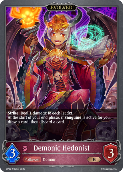 Demonic Hedonist (Evolved) - BP02-083EN