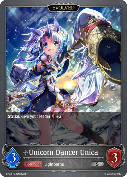 Unicorn Dancer Unica (Evolved) (P) - BP02-P33EN