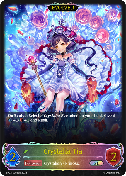 Crystalia Tia (Evolved) (SL) - BP02-SL02EN