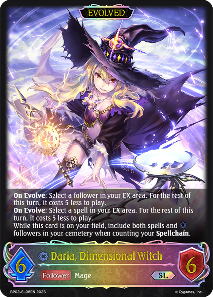 Daria, Dimensional Witch (Evolved) (SL) - BP02-SL08EN