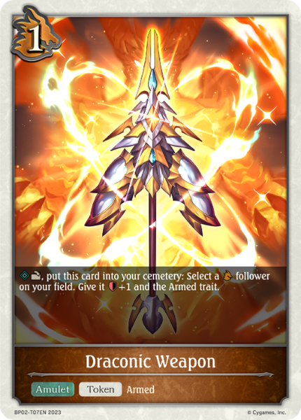 Draconic Weapon - BP02-T07EN