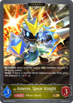 Amerro, Spear Knight (Evolved) - BP03-023EN