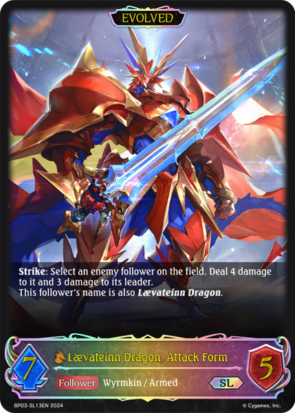 Lævateinn Dragon, Attack Form (SL) - BP03-SL13EN