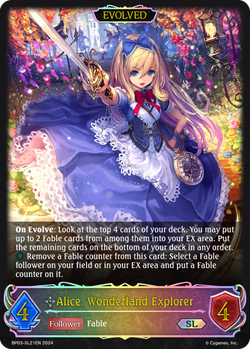 Alice, Wonderland Explorer (Evolved) (SL) - BP03-SL21EN
