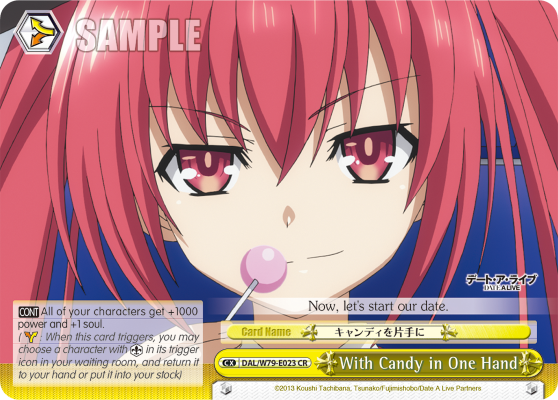 With Candy in One Hand