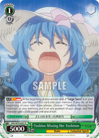 Yoshino Missing Her Yoshinon