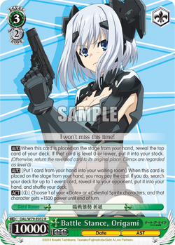 Battle Stance, Origami