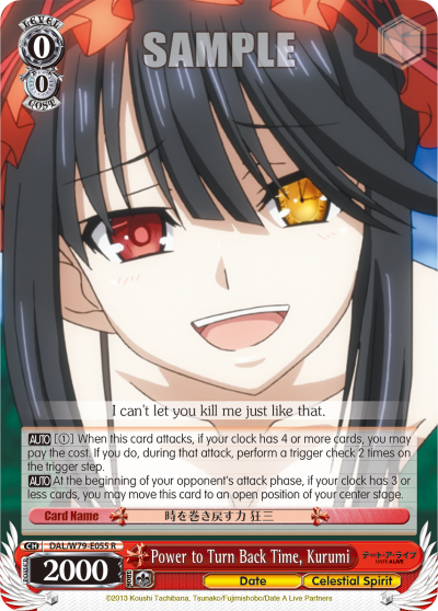 Power to Turn Back Time, Kurumi