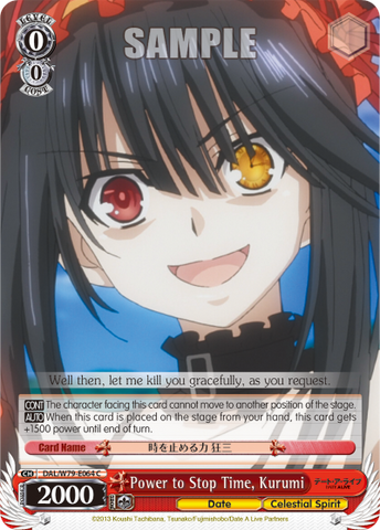 Power to Stop Time, Kurumi