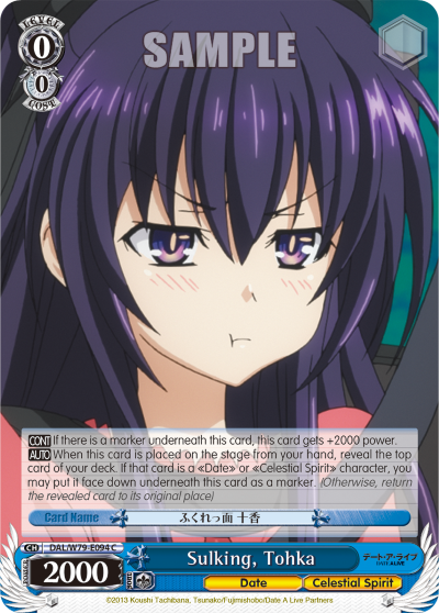Sulking, Tohka