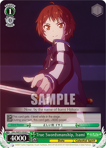 True Swordsmanship, Isami (Foil)