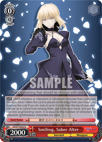 Smiling, Saber Alter