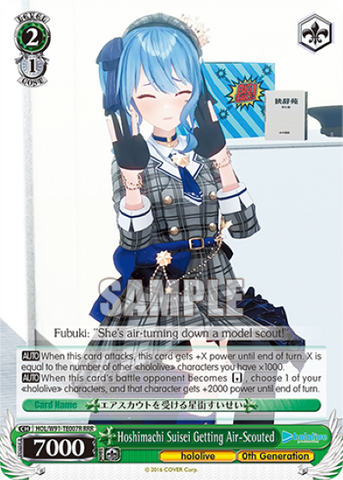 Hoshimachi Suisei Getting Air-Scouted (RRR) - HOL/W91-TE007R