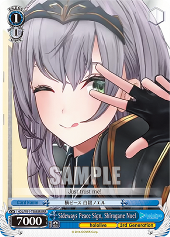 Sideways Peace Sign, Shirogane Noel (RRR) - HOL/W91-TE088R