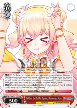 Getting Excited for Spring, Momosuzu Nene (RRR) - HOL/W91-TE111R