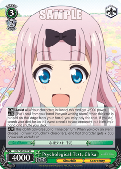 Psychological Test, Chika