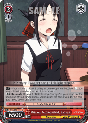 Mission Accomplished, Kaguya