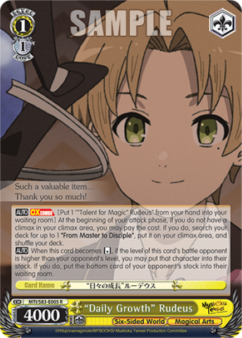 "Daily Growth" Rudeus - MTI/S83-E005
