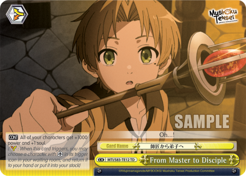 From Master to Disciple - MTI/S83-TE12
