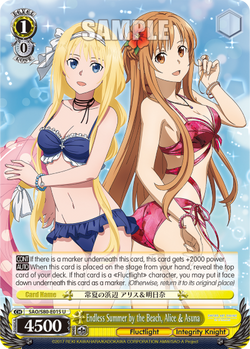 Endless Summer by the Beach, Alice & Asuna