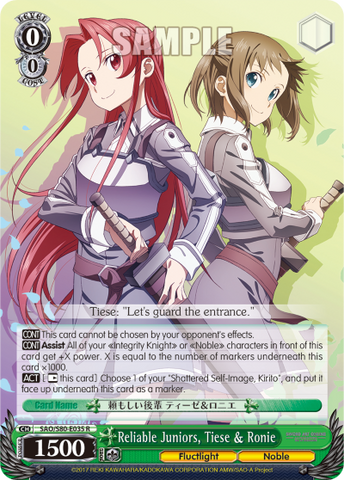 Reliable Juniors, Tiese & Ronie