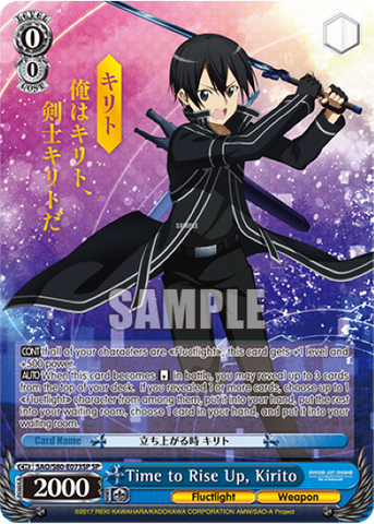 Time to Rise Up, Kirito (SP)
