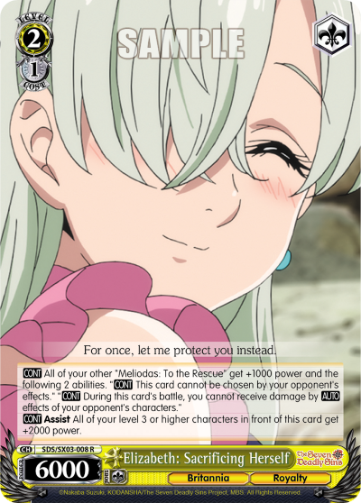 Elizabeth: Sacrificing Herself
