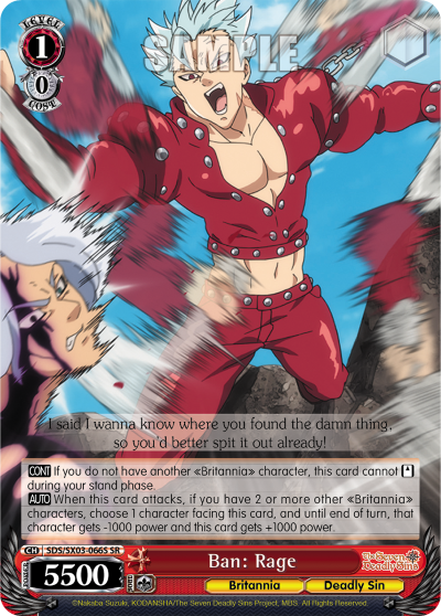Ban: Rage (SR)