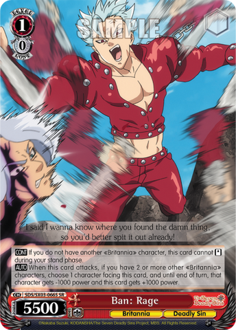Ban: Rage (SR)
