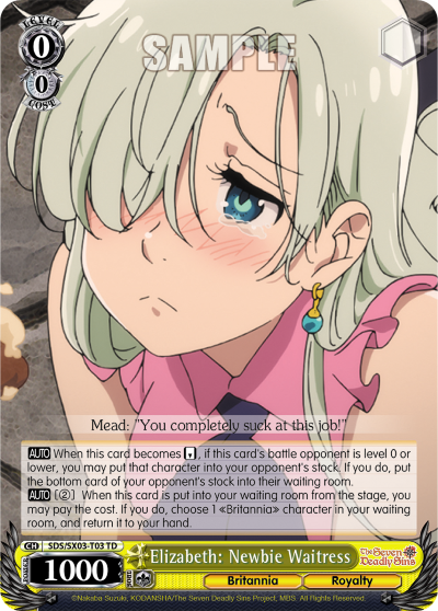 Elizabeth: Newbie Waitress