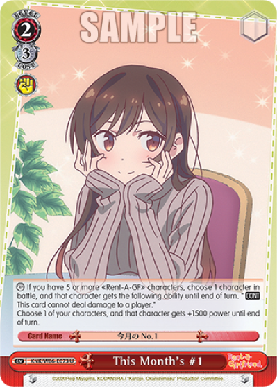 This Month's #1 - KNK/W86-E073