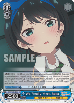 We Finally Meet, Ruka - KNK/W86-E085