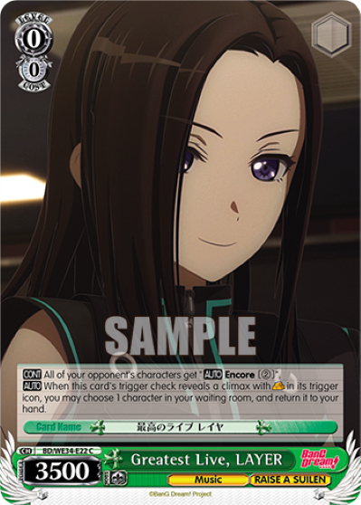 Greatest Live, LAYER - BD/WE34-E22