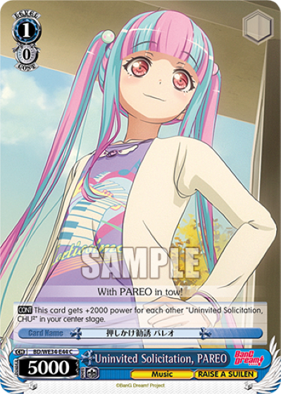Uninvited Solicitation, PAREO - BD/WE34-E44