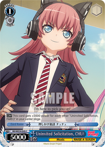 Uninvited Solicitation, CHU² - BD/WE34-E45