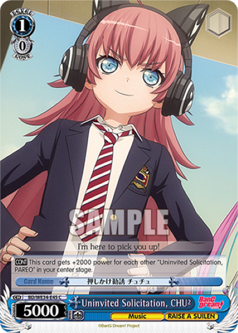 Uninvited Solicitation, CHU² - BD/WE34-E45