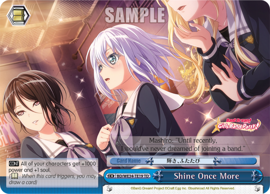 Shine Once More - BD/WE34-TE19
