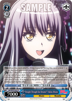 "Straight Through Our Dreams!" Yukina Minato (Foil) - BD/WE35-E41