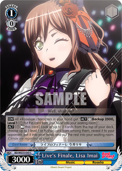 Live's Finale, Lisa Imai - BD/WE35-E45