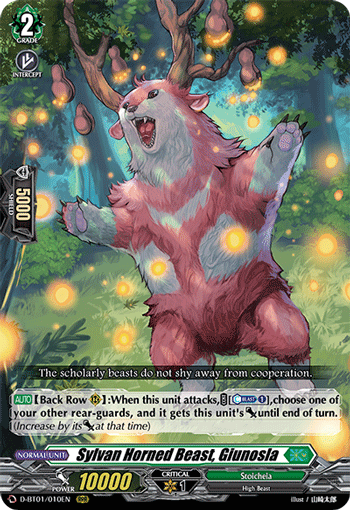 Sylvan Horned Beast, Giunosla - D-BT01/010EN