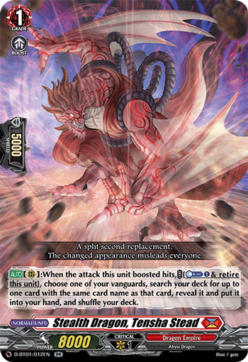 Stealth Dragon, Tensha Stead - D-BT01/012EN