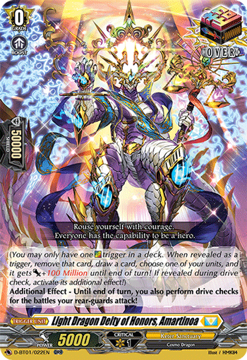 Light Dragon Deity of Honors, Amartinoa - D-BT01/022EN
