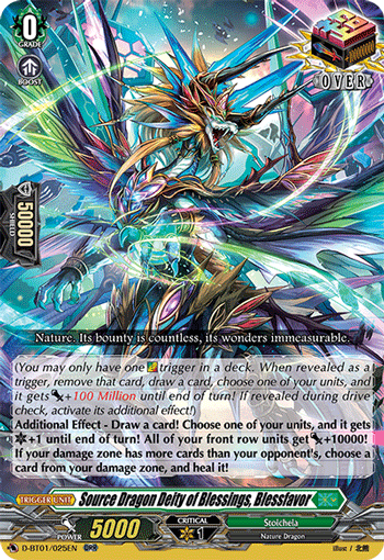 Source Dragon Deity of Blessings, Blessfavor - D-BT01/025EN